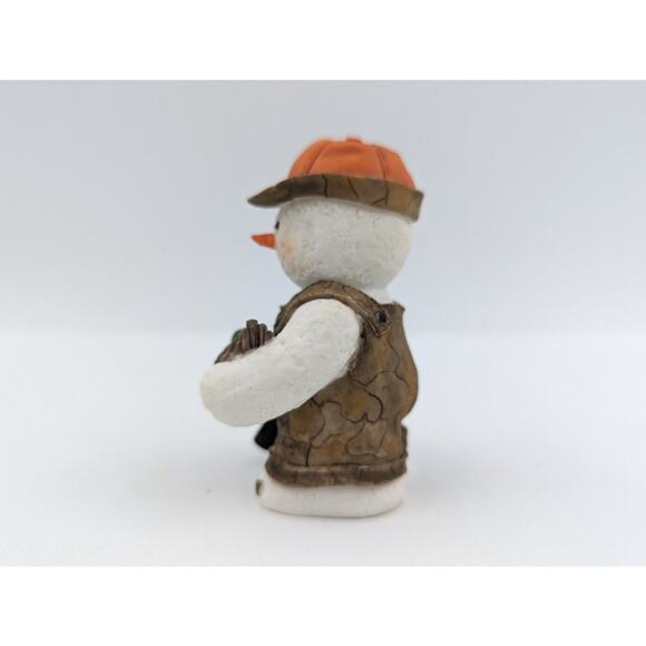 Sarah's Attic Snowonders Hunter Snowman with Duck & Binoculars Fall #7665 - Picture 2 of 9